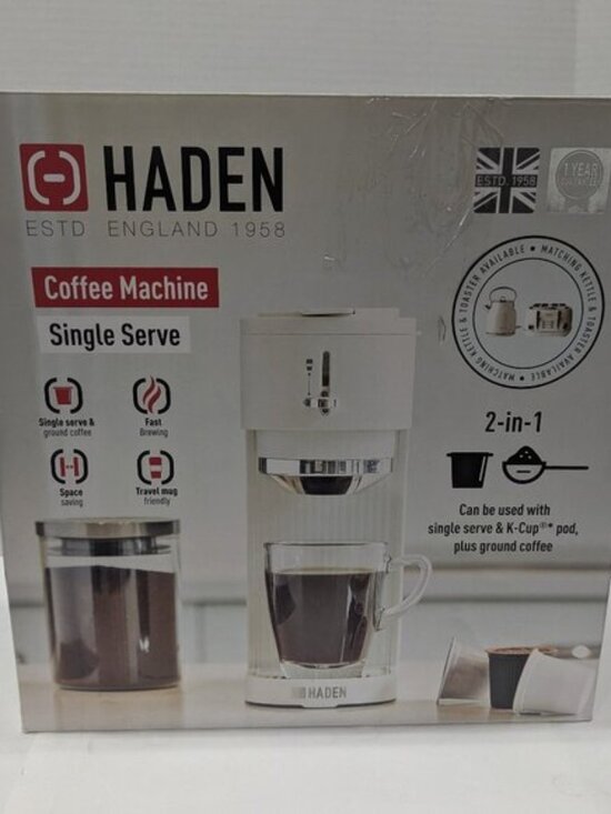 Haden Other - HADEN Single Serve Coffee Machine for Single Serve Pods and Ground Coffee (New)